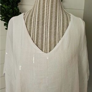 JM Collection Boho Sequin Top